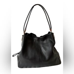 Vintage Coach Madison Phoebe Black Pebbled Leather Hobo 26224